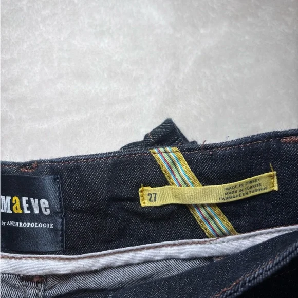 Anthropologie Maeve Dark Blue Wide-Leg Jeans - Picture 4 of 9